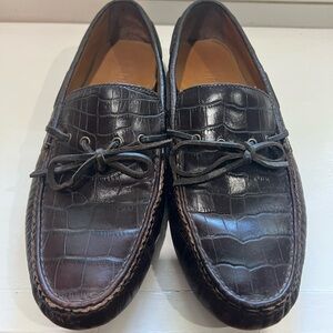 Cole Haan Croc Leather Loafers / Men's 11